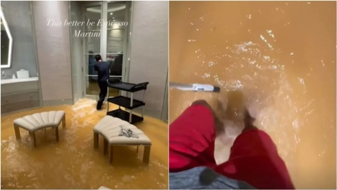 Drake : des inondations torrentielles dans son manoir