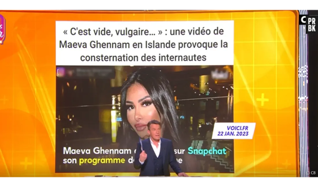 TPMP :  Benjamin Castaldi tacle Maeva Ghennam sur son physique "C'est Michael Jackson" 