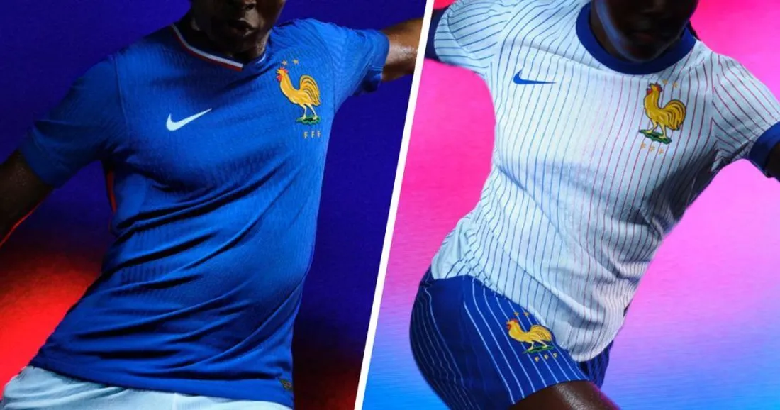 Les Bleus dévoilent leurs maillots rétro pour l'Euro et les JO 2024