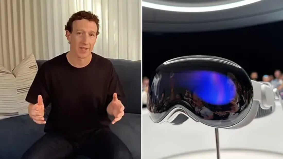 Zuckerberg critique le casque Apple Vision Pro