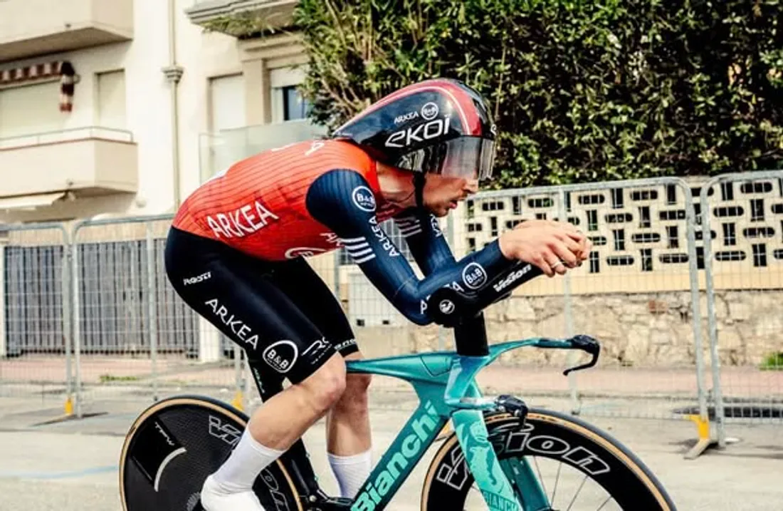 Kévin Vauquelin a pris la 10e place du contre-la-montre inaugural du 60e Tirreno-Adriatico. 