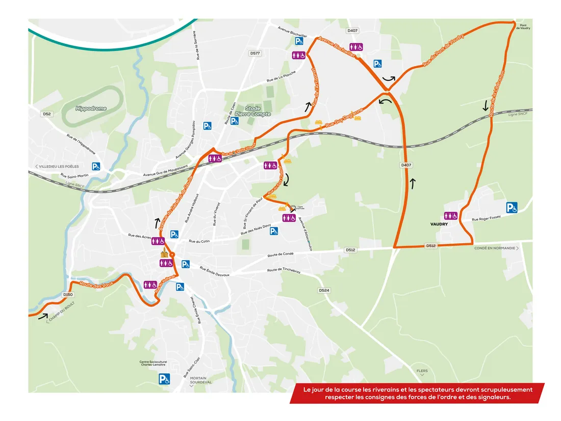 La circulation sera évidemment perturbée à Vire Normandie le jeudi 10 juillet. 