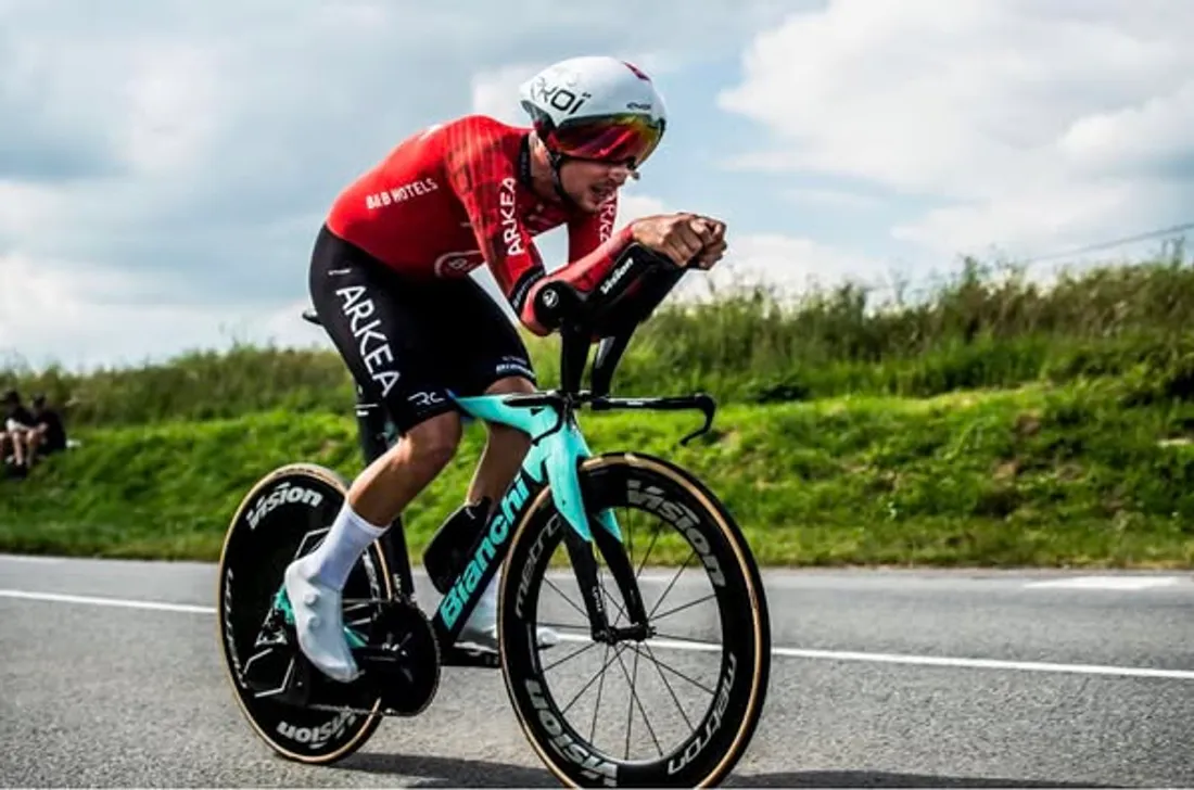 Kévin Vauquelin a terminé deuxième de la Flèche Wallonne ce mercredi 23 avril 2025.