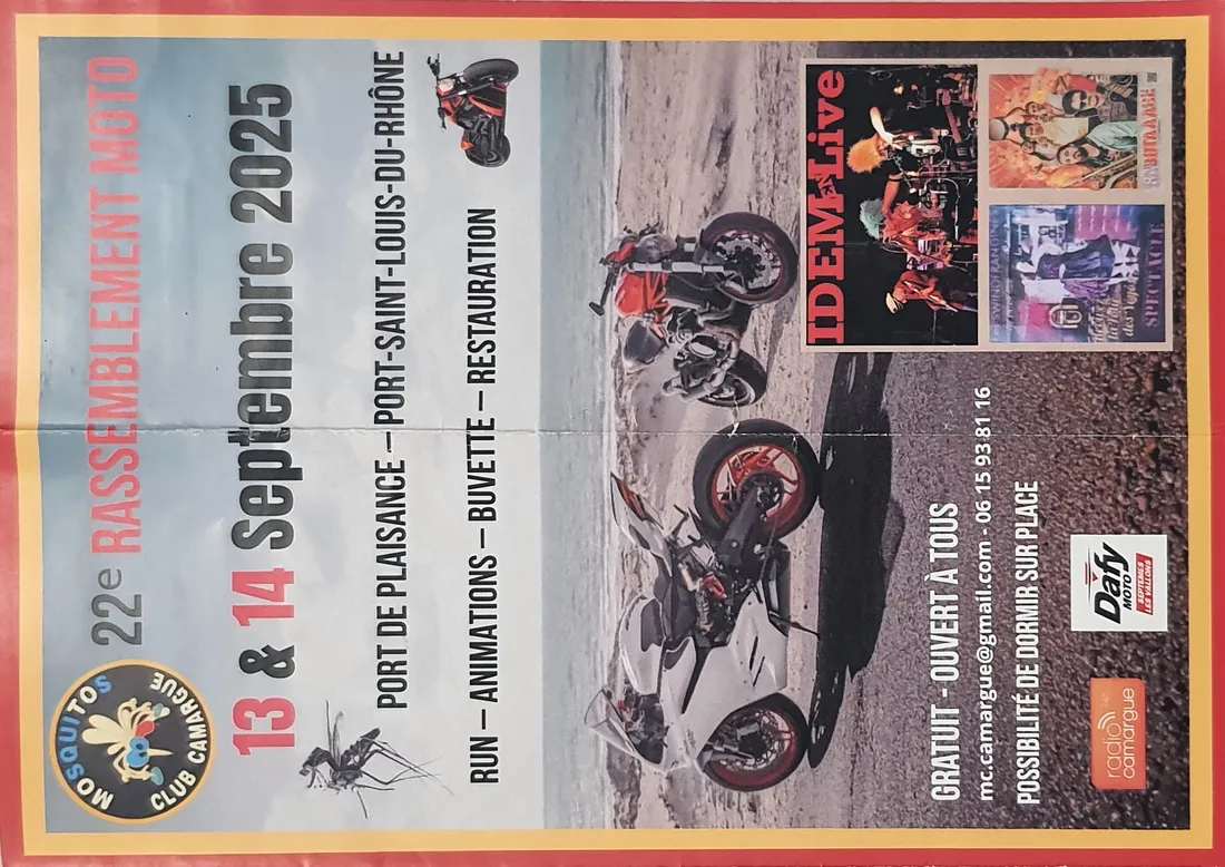 Rassemblement moto Port-Saint-Louis-du-Rhône – Les 13 et 14 septembre