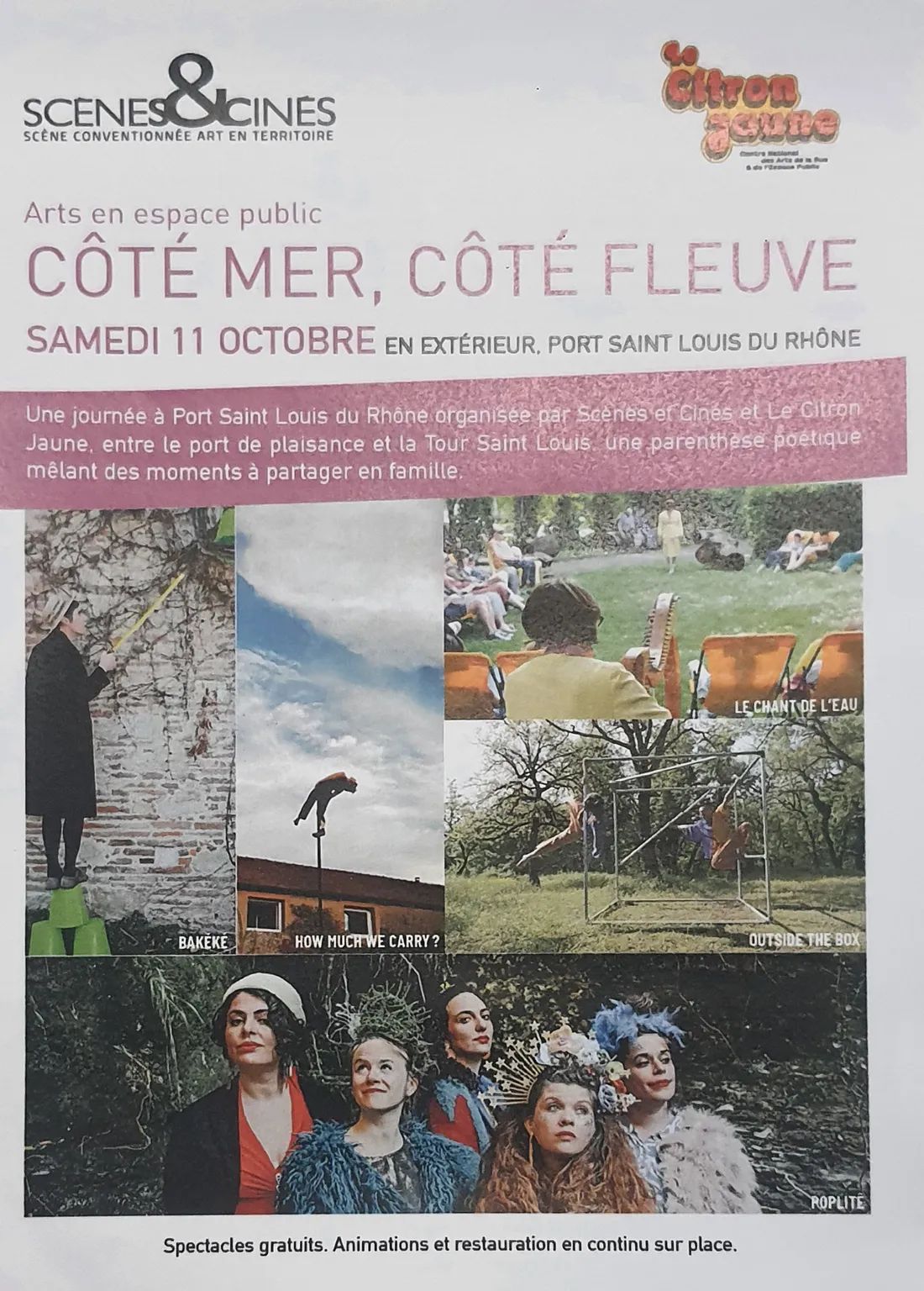 Coté mer / Coté fleuve : Une expérience poétique à Port-Saint-Louis