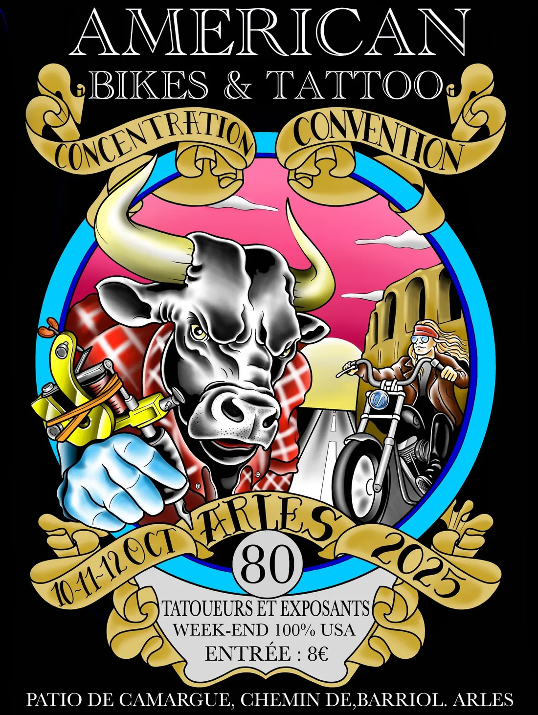 American Bikes & Tattoo : Le week-end incontournable à Arles