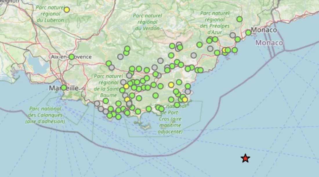 Séisme samedi en Méditerranée