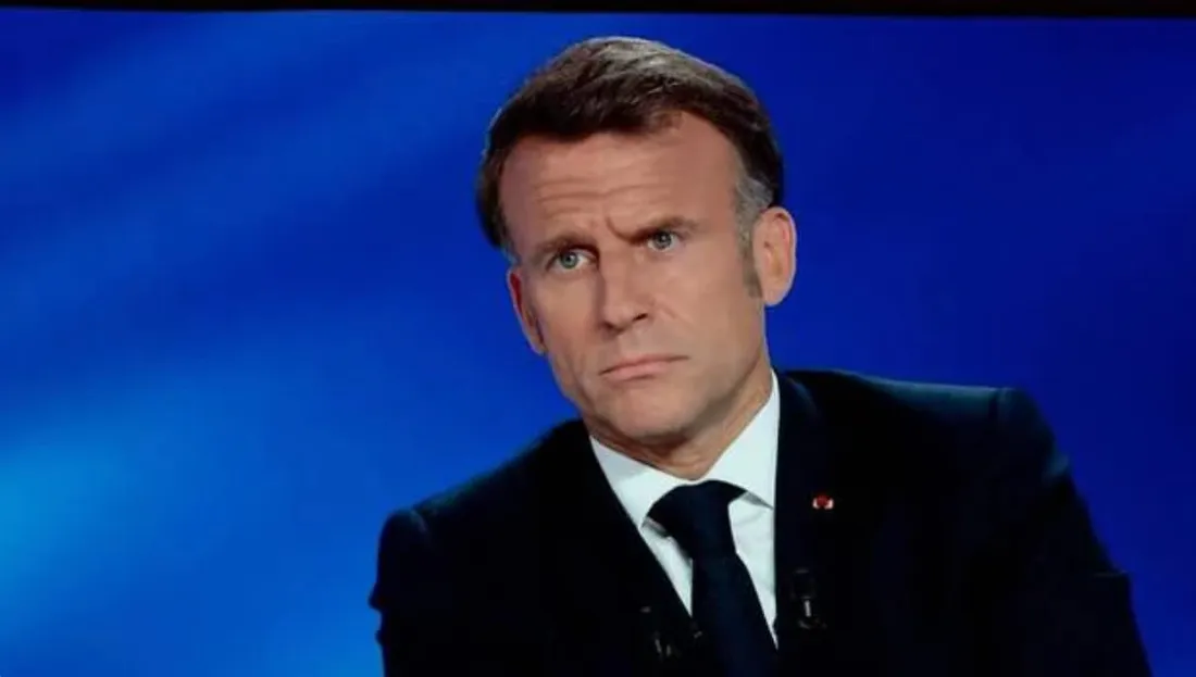 Emmanuel Macron sur le plateau de TF1 Mardi 13 mai 