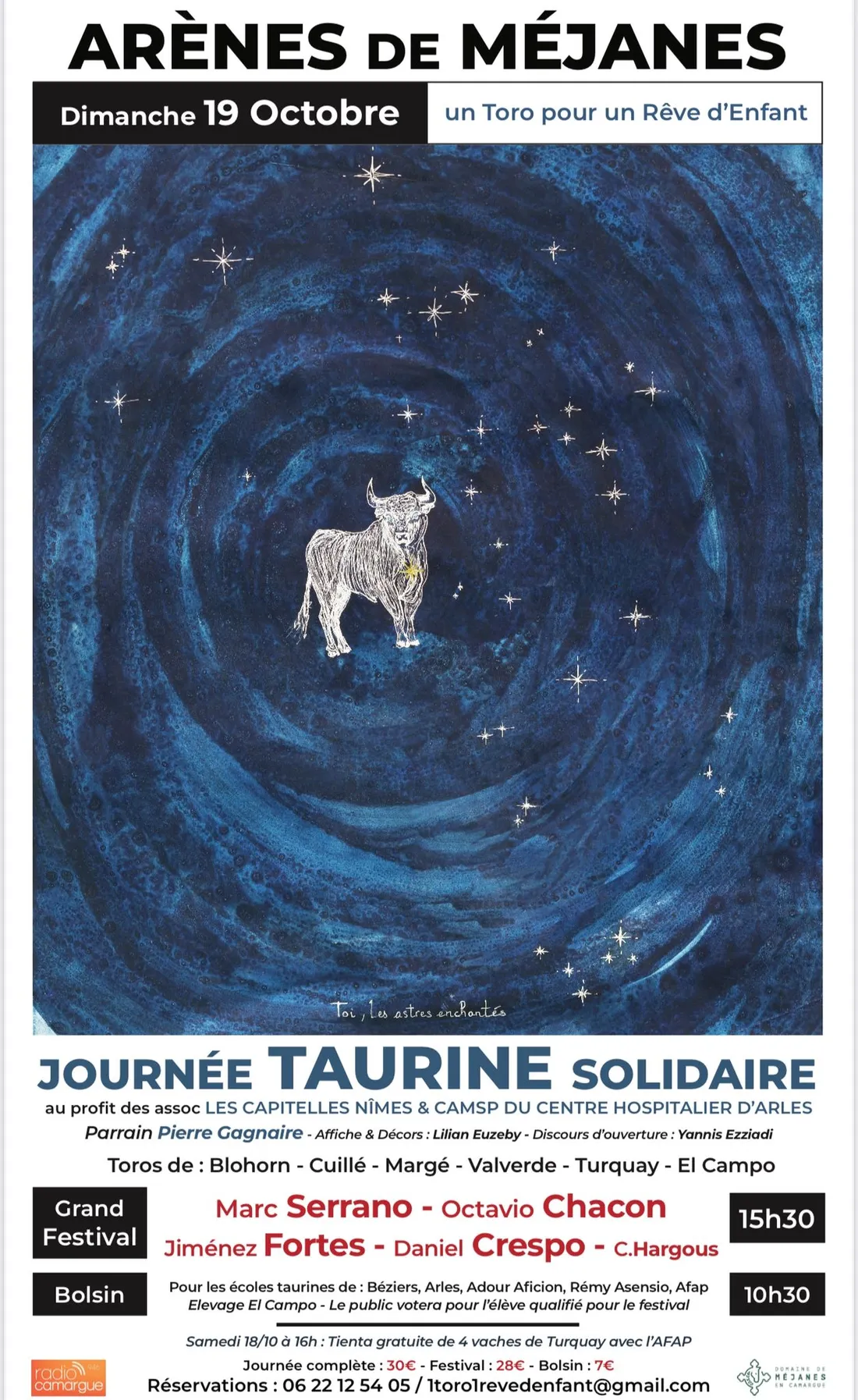 Une journée caritative exceptionnelle aux Arènes de Méjanes le 19 octobre