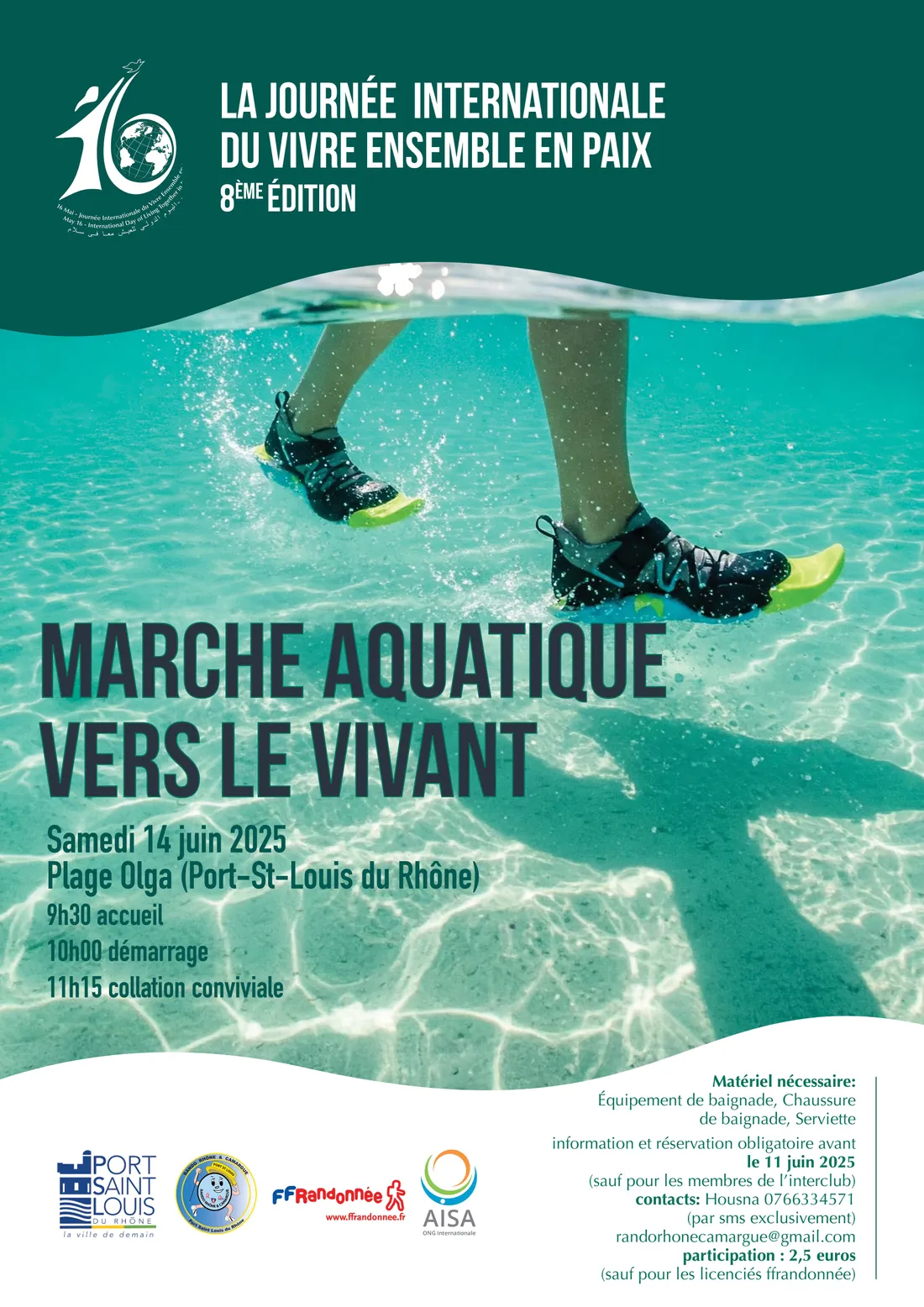 Marche Aquatique vers le Vivant à Port Saint Louis : un événement sensoriel à ne pas manquer