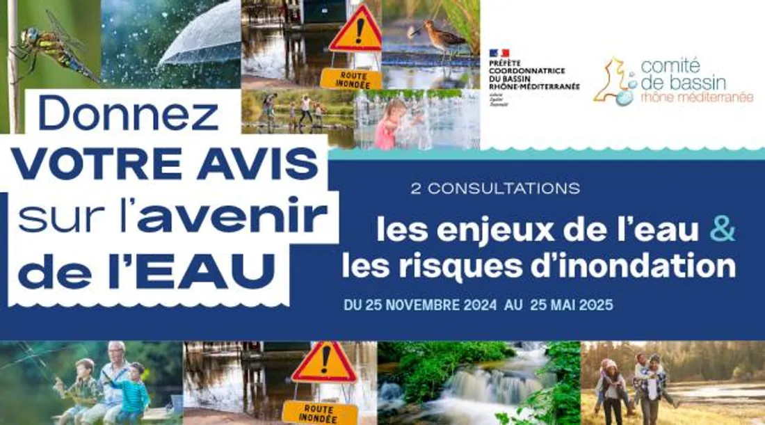 Donnez votre avis sur l'eau et les risques d'inondation dans le bassin Rhône-Méditerranée
