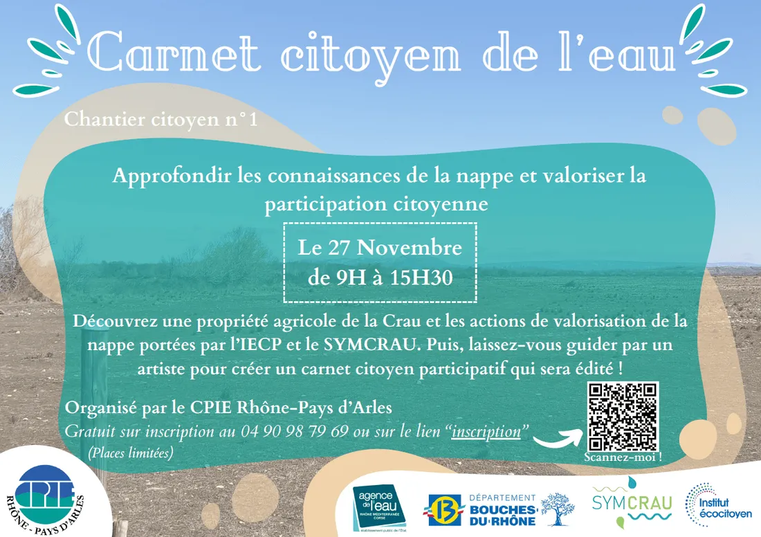 Les Carnets Citoyens de l’Eau : Découvrez les secrets de la nappe phréatique de la crau