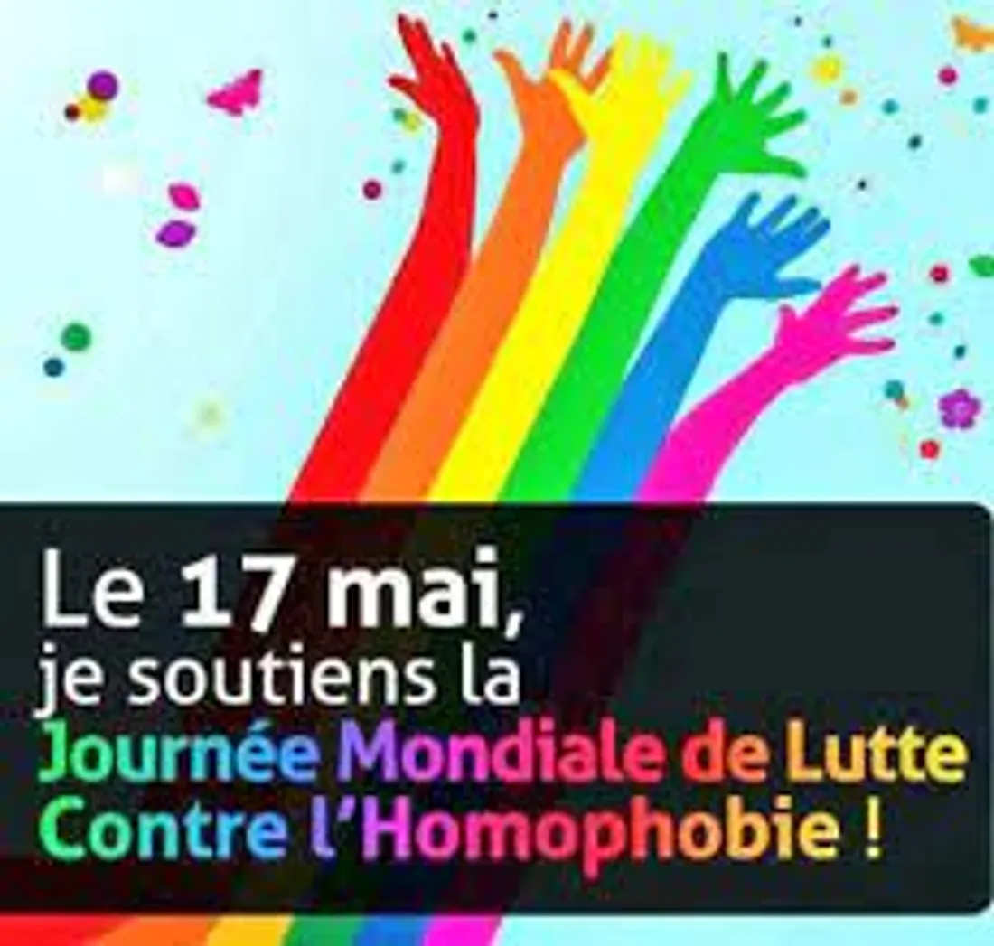 Ce lundi la journée mondiale de la lutte contre l'homophobie.