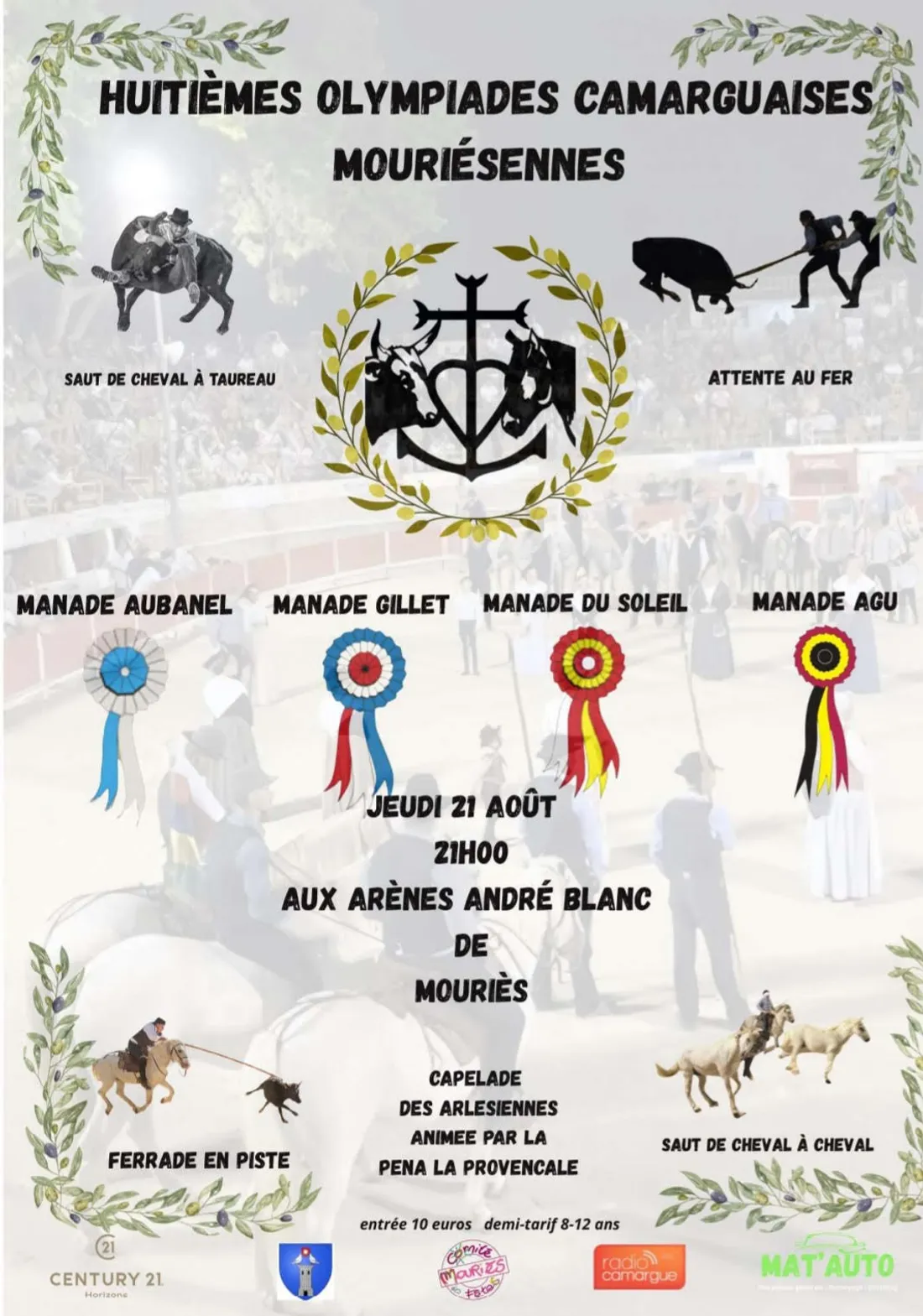 Olympiades camarguaises à Mouriès : traditions, bravoure et spectacle en piste