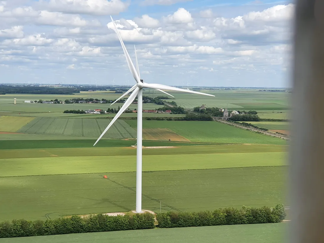 éolienne vue depuis une éolienne
