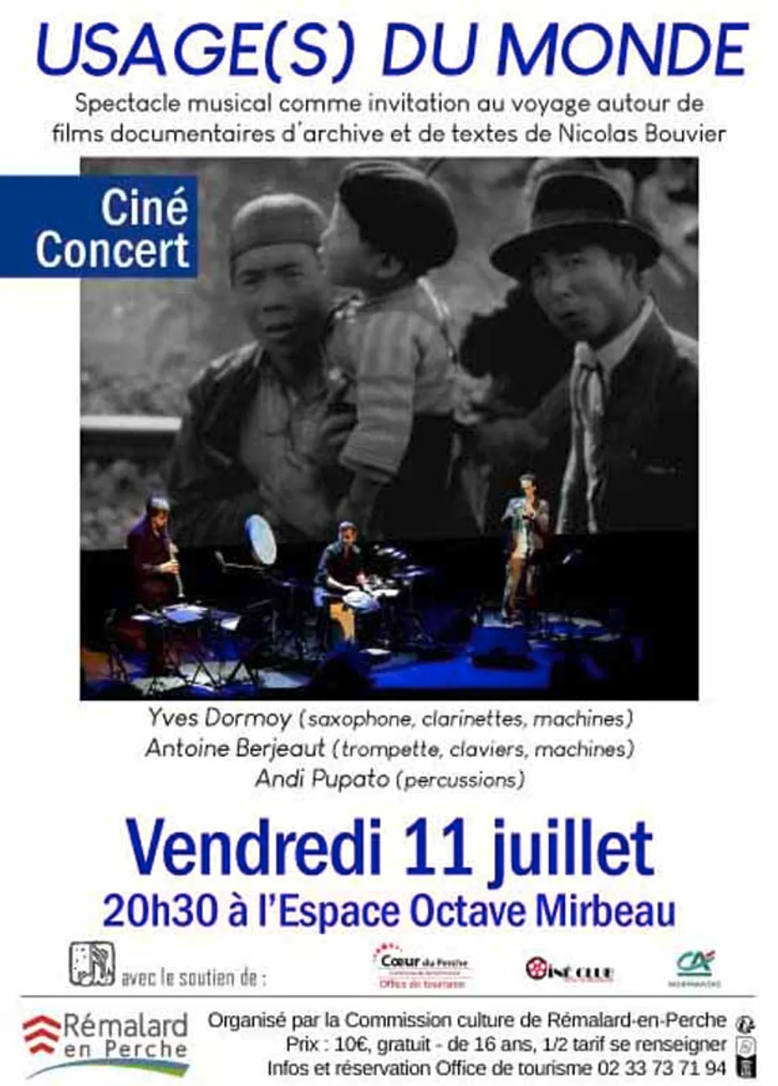 RÉMALARD (61) - Ciné concert : Usage(s) du monde