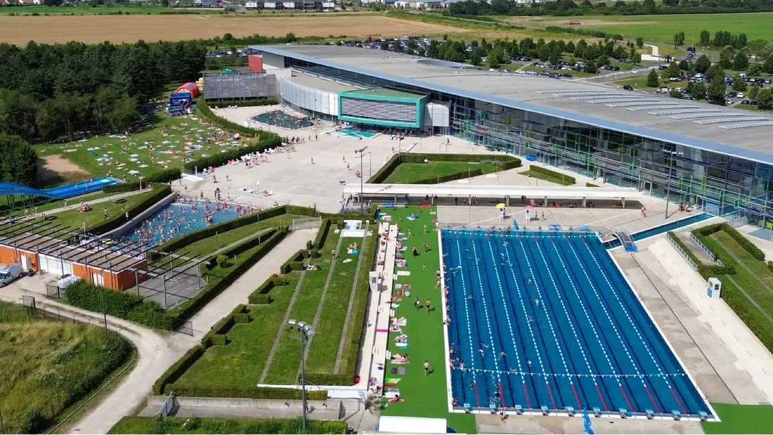 Odyssée, Chartres, Complexe aquatique, vue ciel