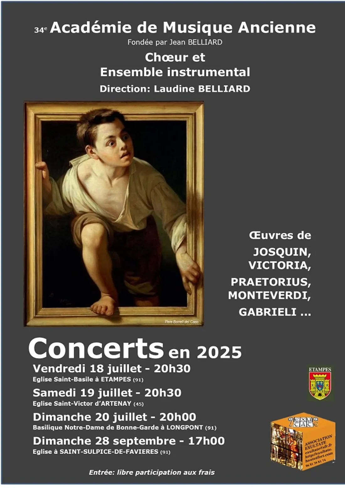 ÉTAMPES (91) - Concert de l'académie de musique ancienne