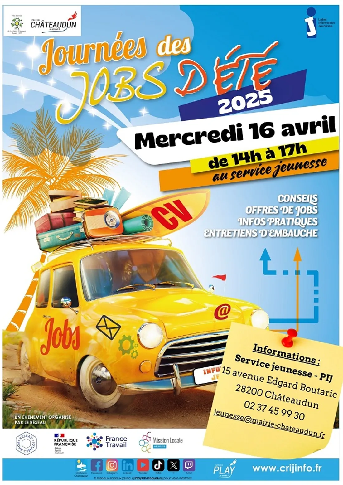 CHÂTEAUDUN - Job Dating – Des opportunités d’emploi pour les jeunes