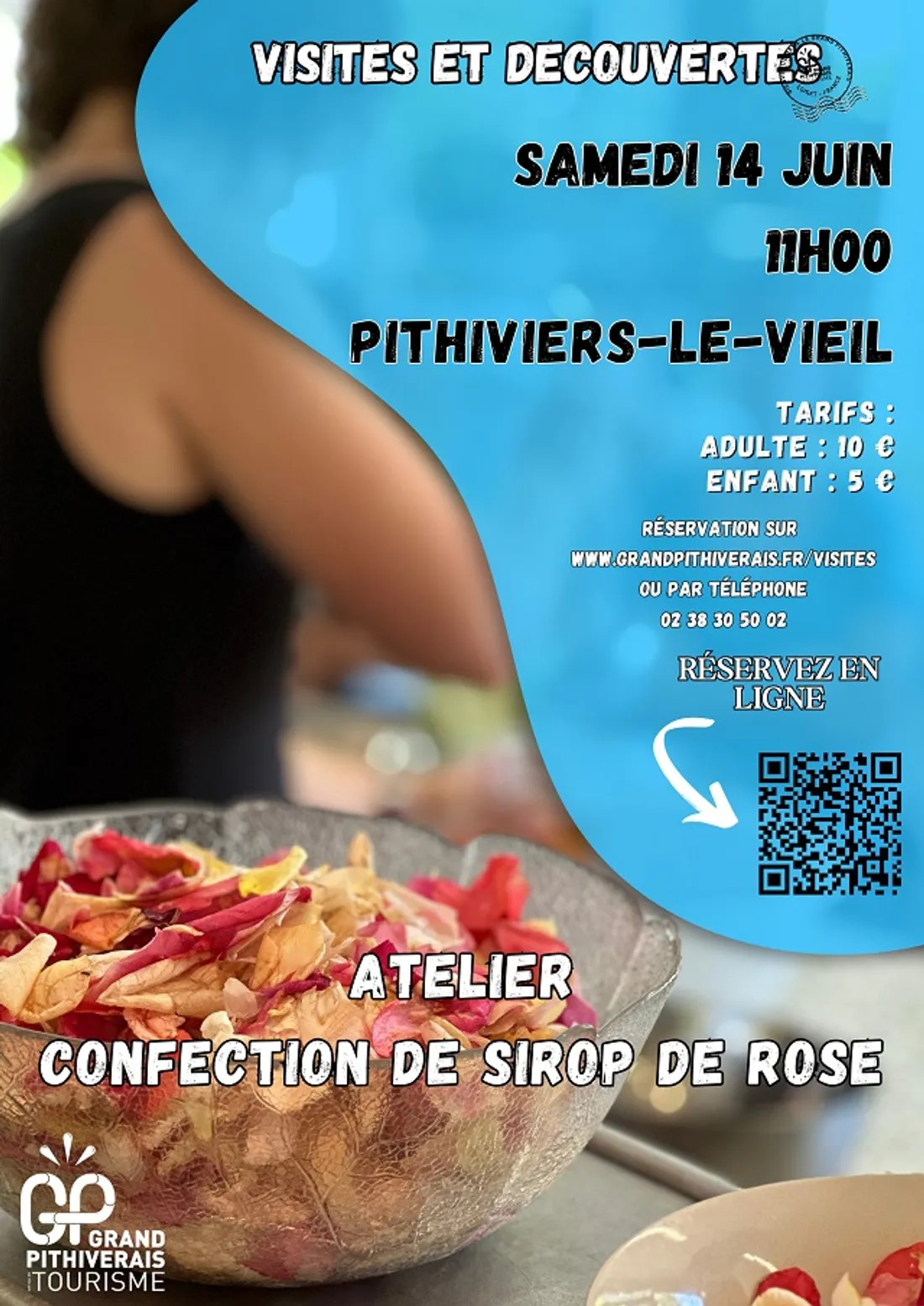 PITHIVIERS-LE-VIEIL (45) - Atelier et Visite guidée de la Roseraie de Morailles