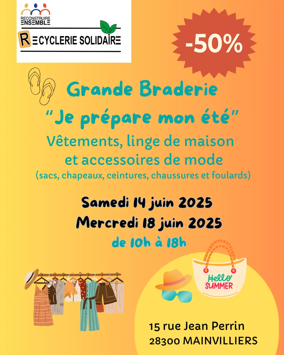 MAINVILLIERS - Grande braderie de la Recyclerie Solidaire