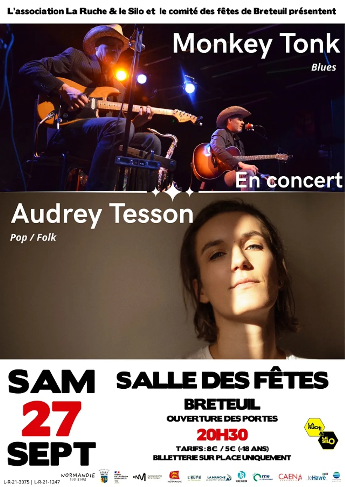 BRETEUIL (27) - Concert : Audrey Tesson + The Monkey Tonk