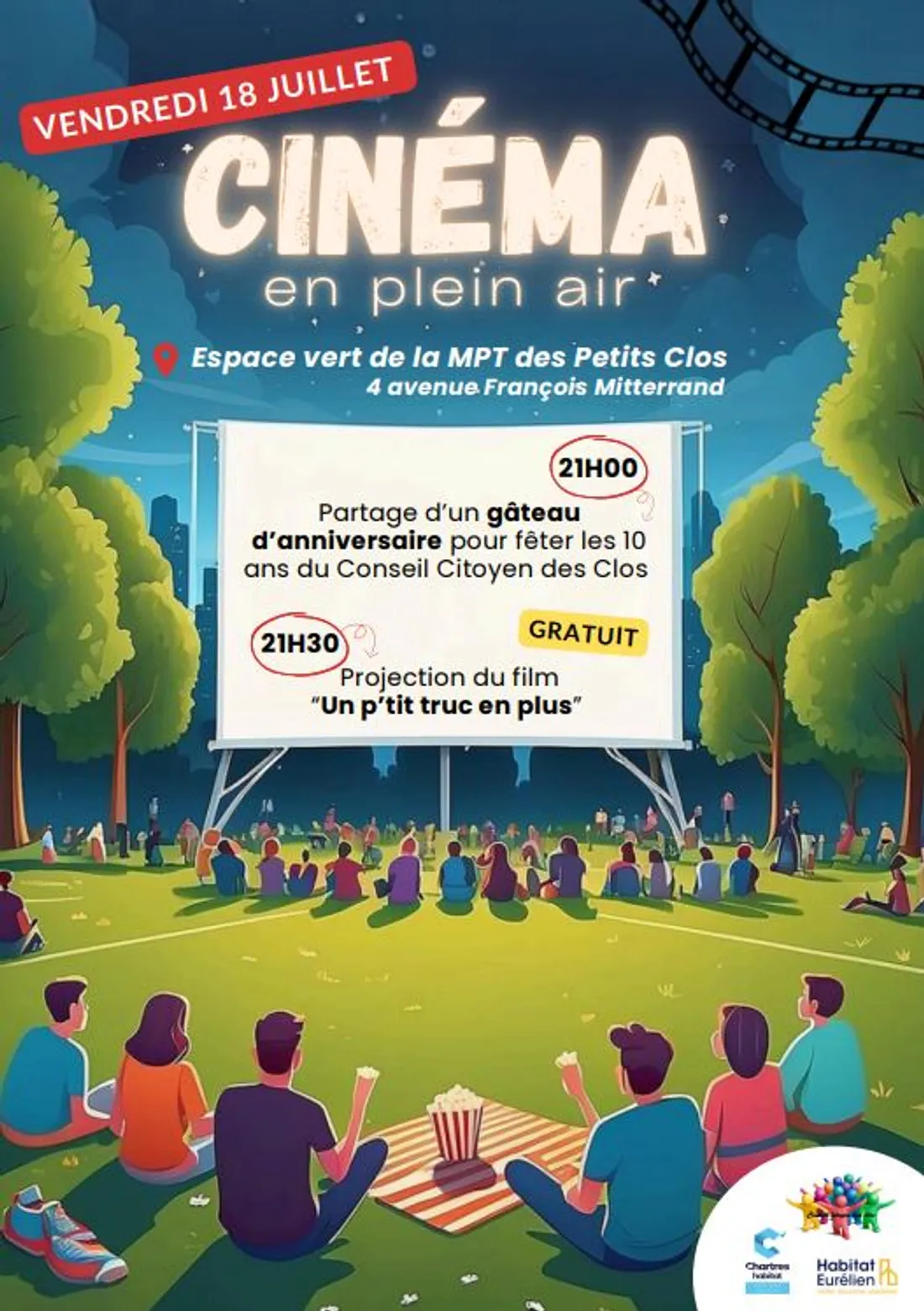 CHARTRES - Ciné Plein Air : Un p'tit truc en plus