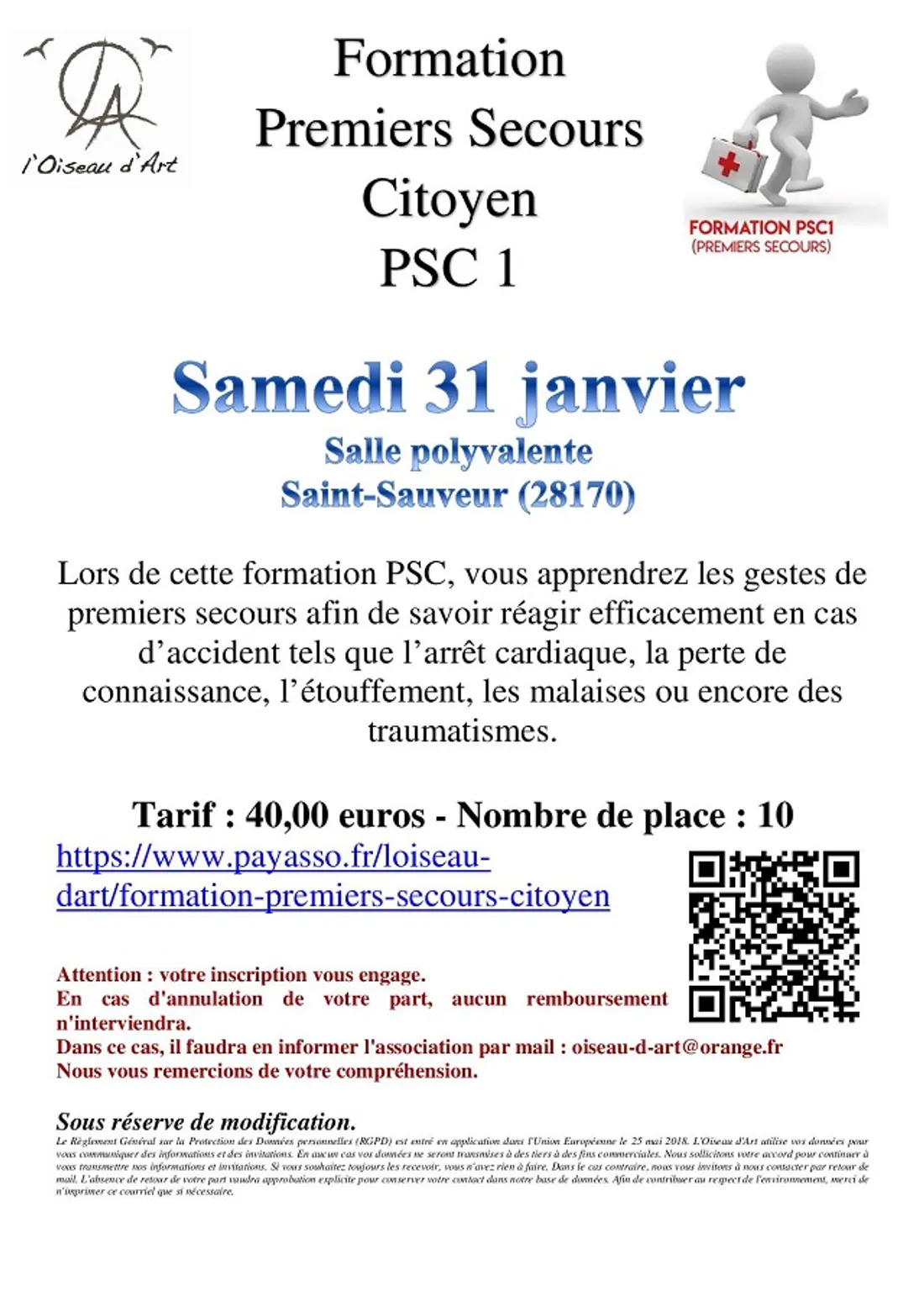 SAINT-SAUVEUR-MARVILLE - Formation Premiers Secours Citoyen