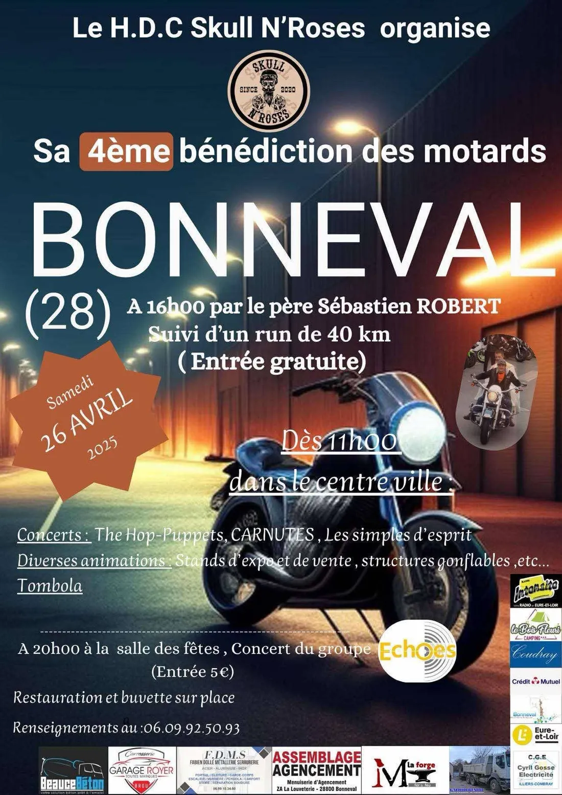 Bénédiction des motards Bonneval 2025