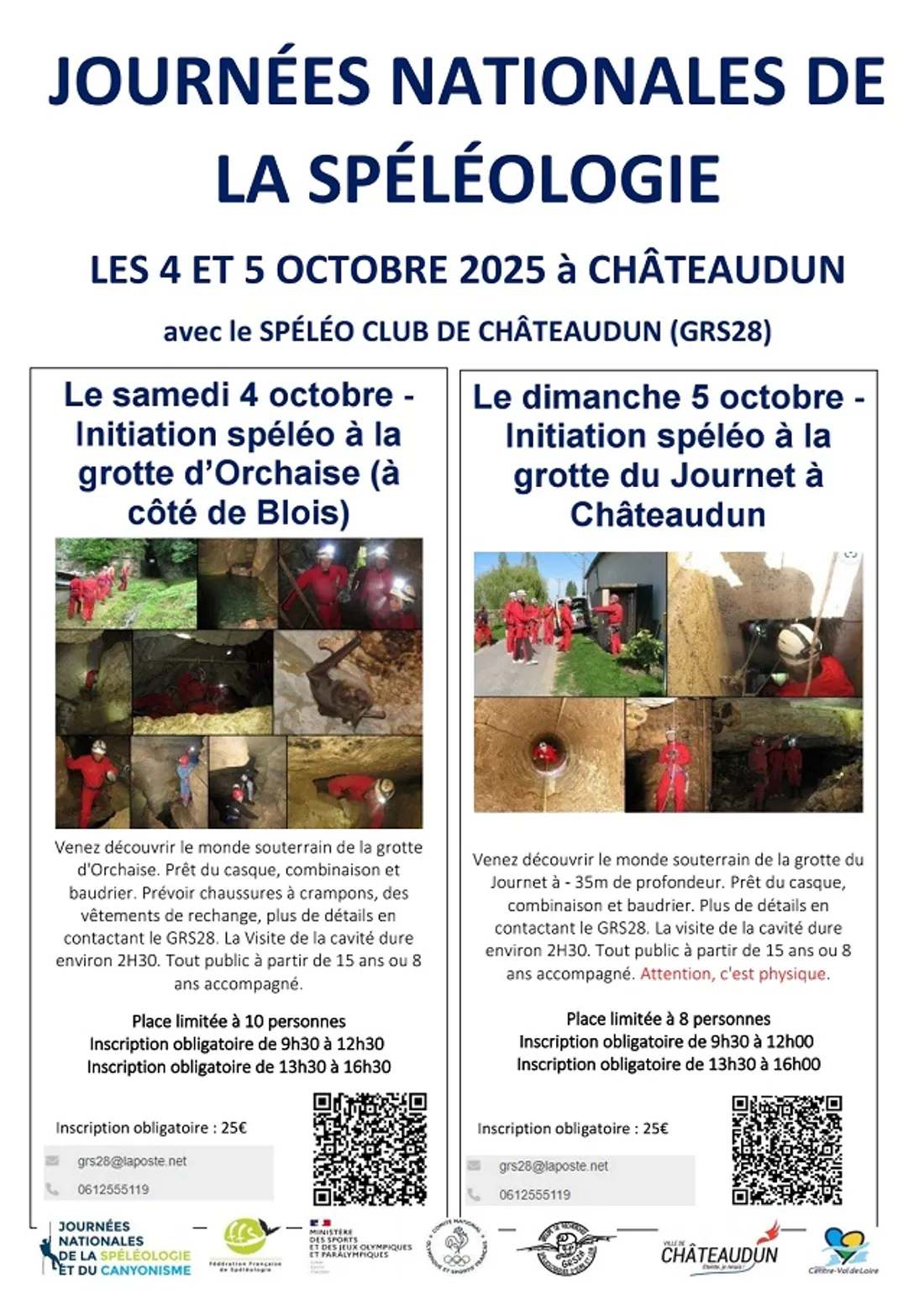 ORCHAISE (41) - Journées nationales de spéléologie