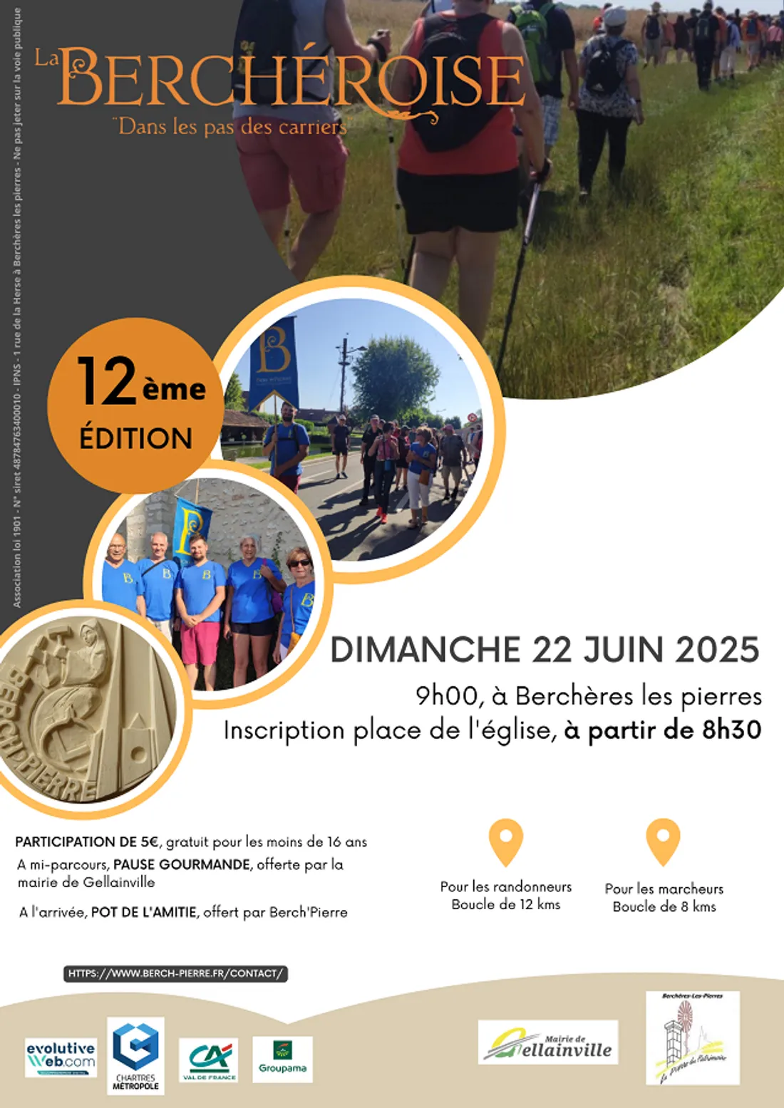 BERCHÈRES-LES-PIERRES - Randonnée pédestre : La Berchéroise