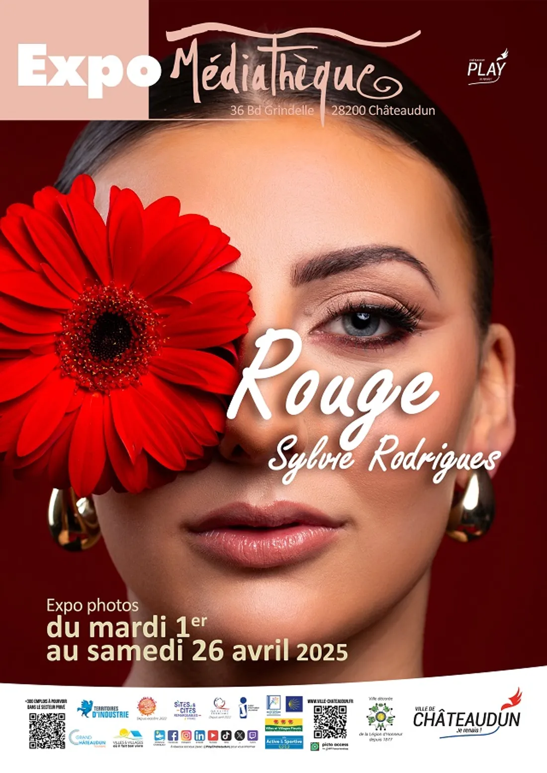 CHÂTEAUDUN - Exposition : Rouge, Sylvie Rogdrigues
