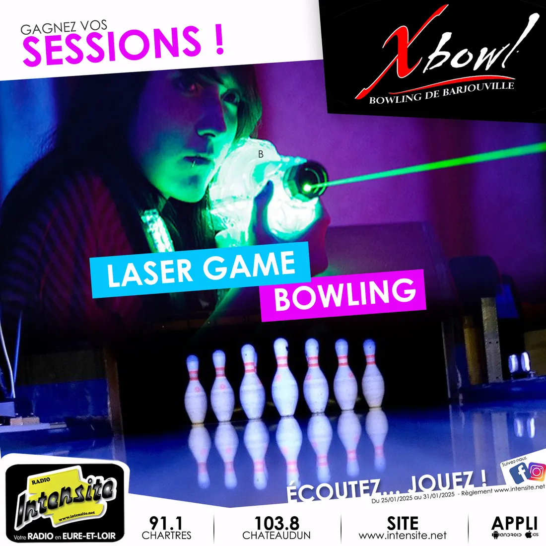 Gagnez vos sessions Bowling ou Laser-Game