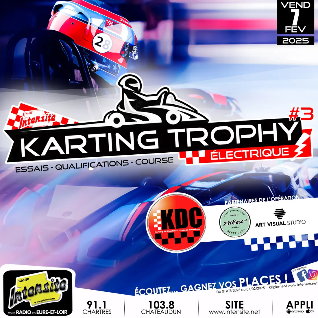 Gagnez vos places pour l'INTENSITÉ KARTING TROPHY Électrique au KDC !