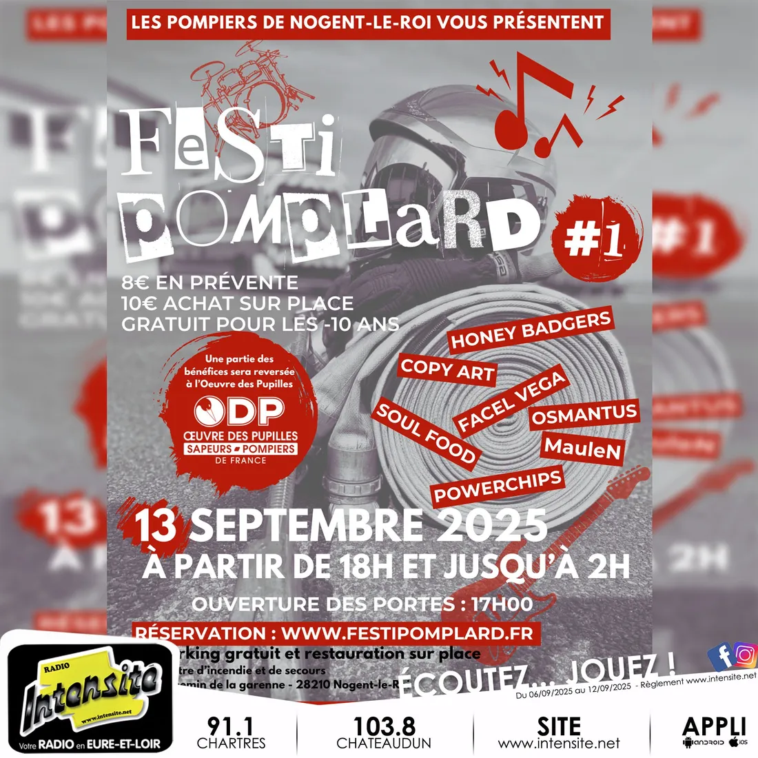 Les pompiers de Nogent-le-Roi vous invitent à leur 1er festival !