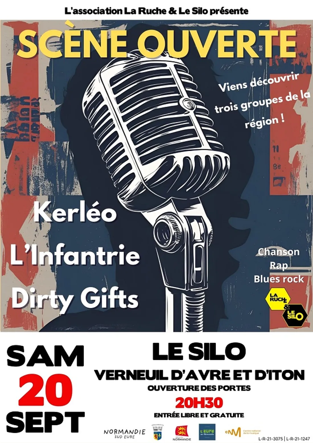 VERNEUIL-SUR-AVRE (27) - Scène ouverte : Kerléo / Dirty Gift / L'Infatrie