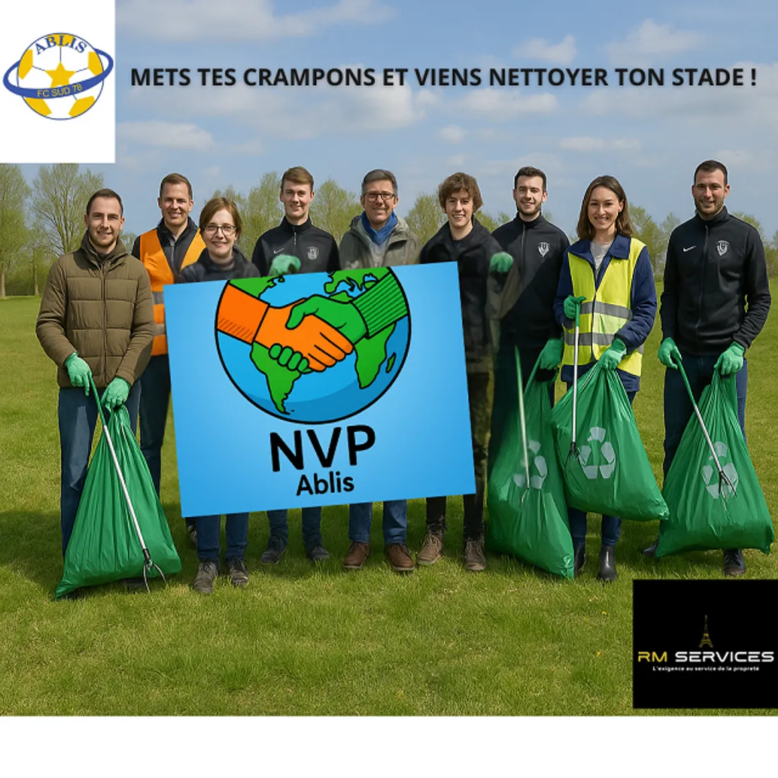 ABLIS (78) - Mets tes crampons et viens nettoyer ton stade