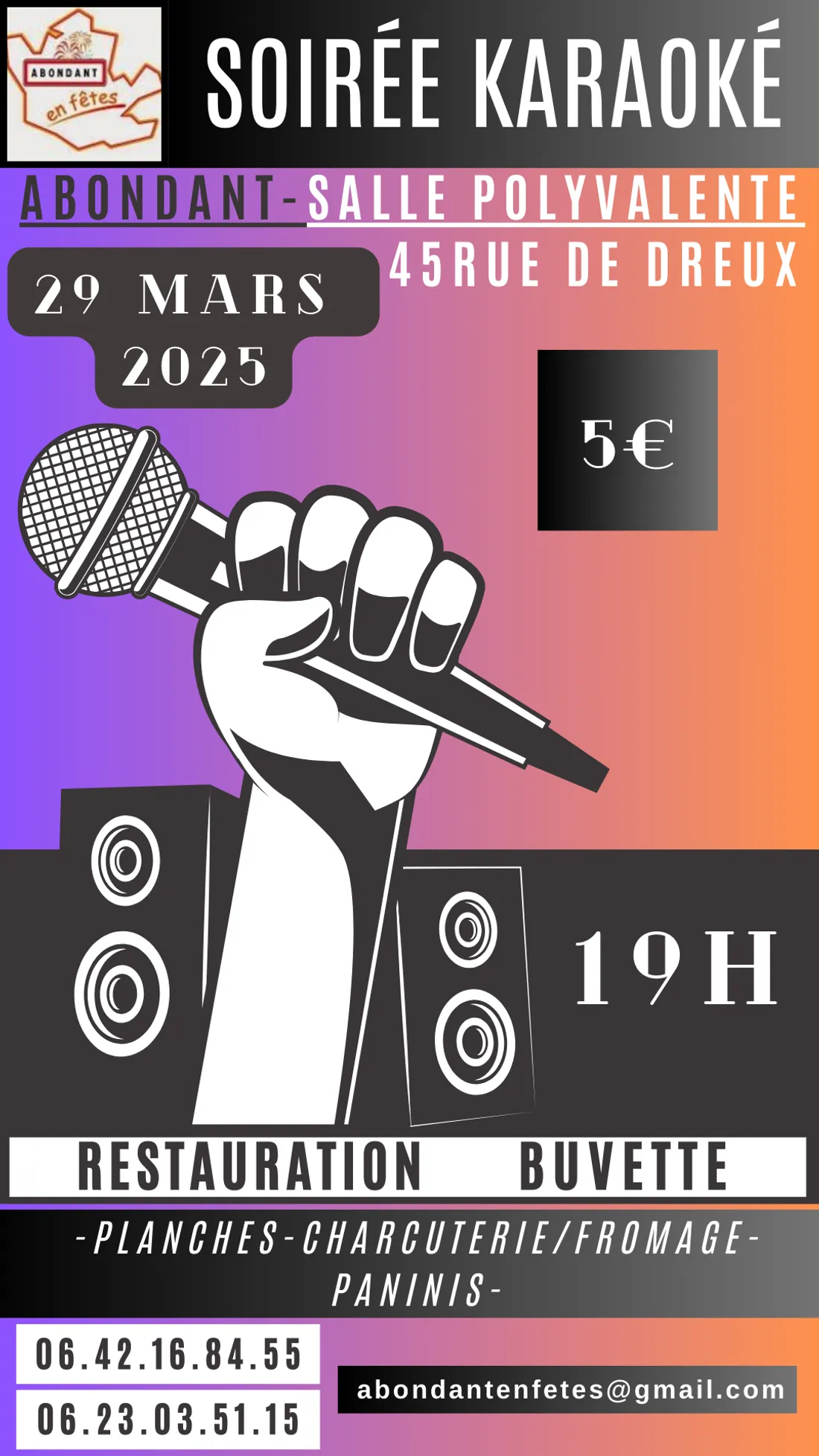 ABONDANT - Soirée karaoké de Abondant en Fêtes