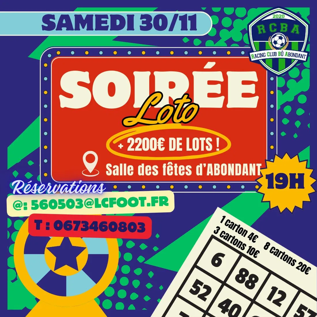 ABONDANT - Loto du RC Bû Abondant