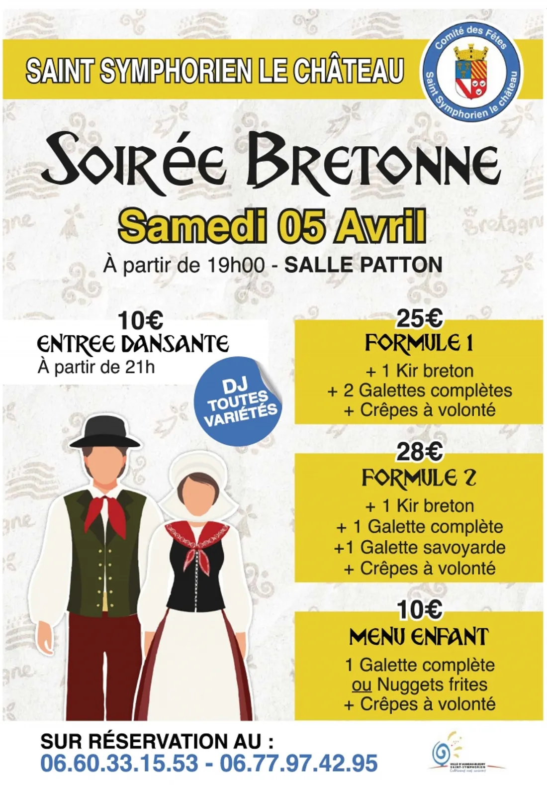 SAINT-SYMPHORIEN-LE-CHÂTEAU - Soirée bretonne du comité des fêtes