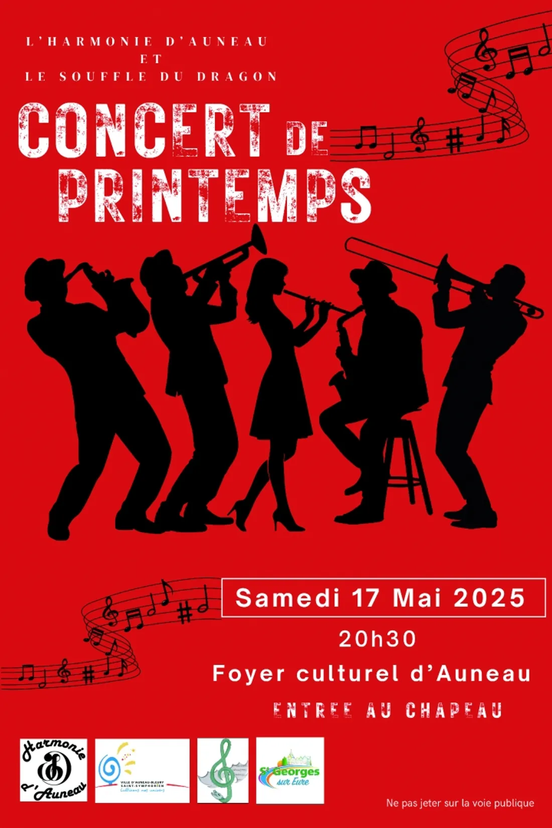 AUNEAU - Concert de printemps par l'Harmonie