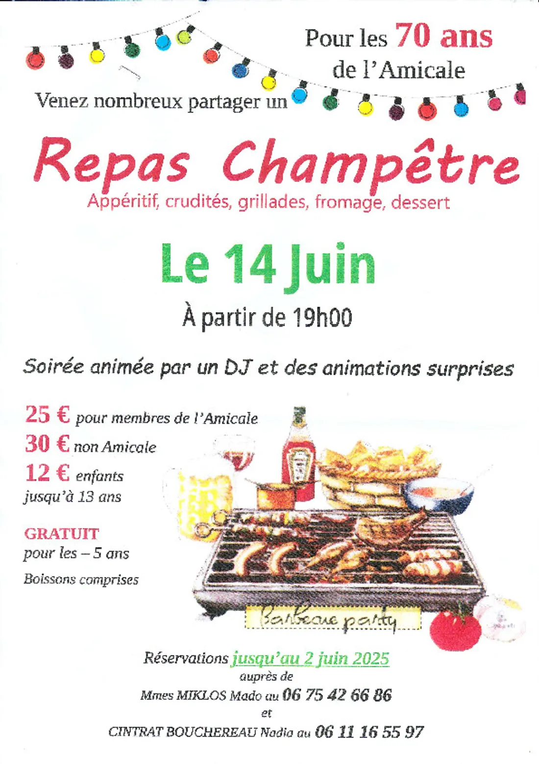 ALLONNES - Repas champêtre