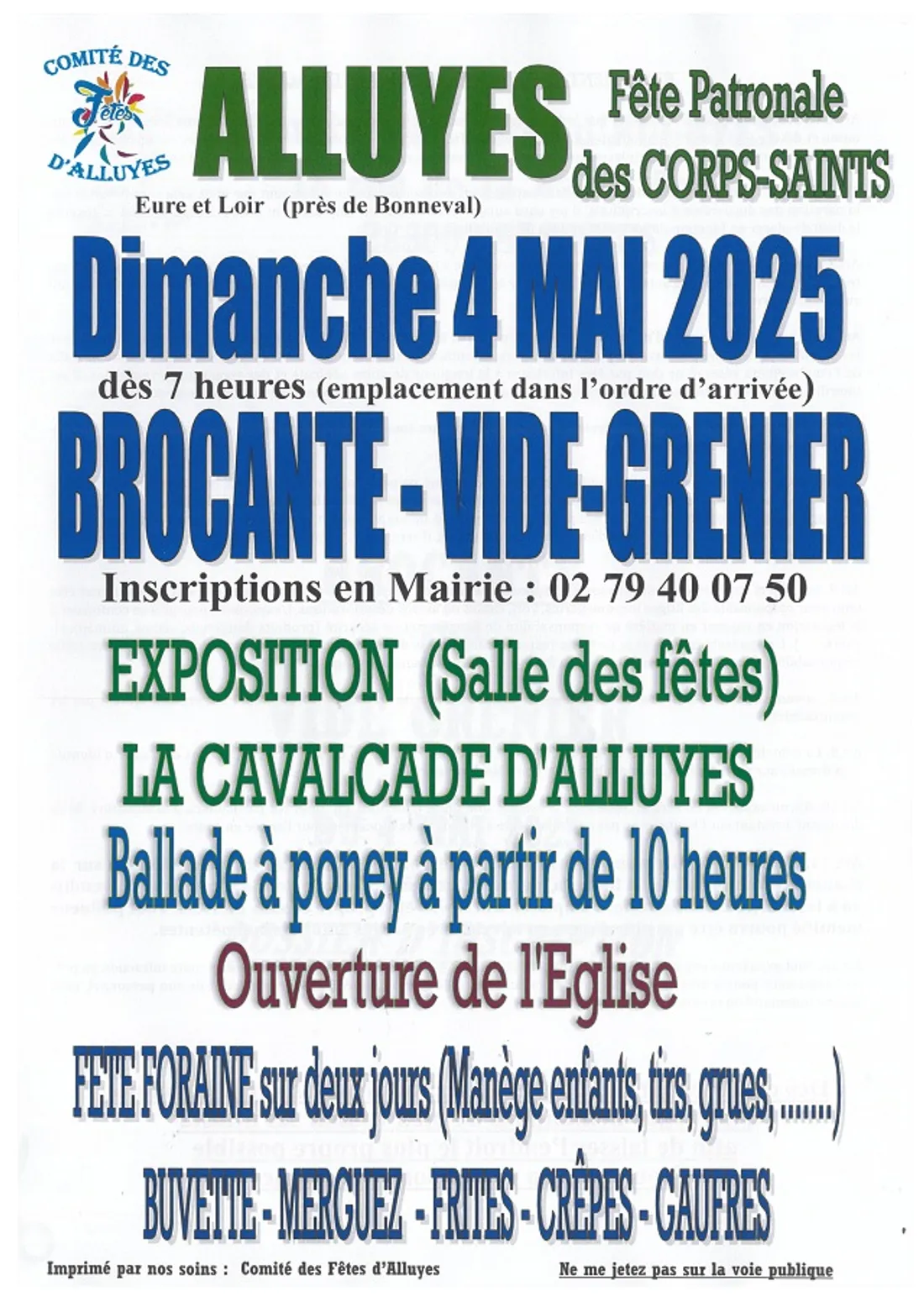 ALLUYES - Fête patronale des Corps-Saints : brocante, exposition