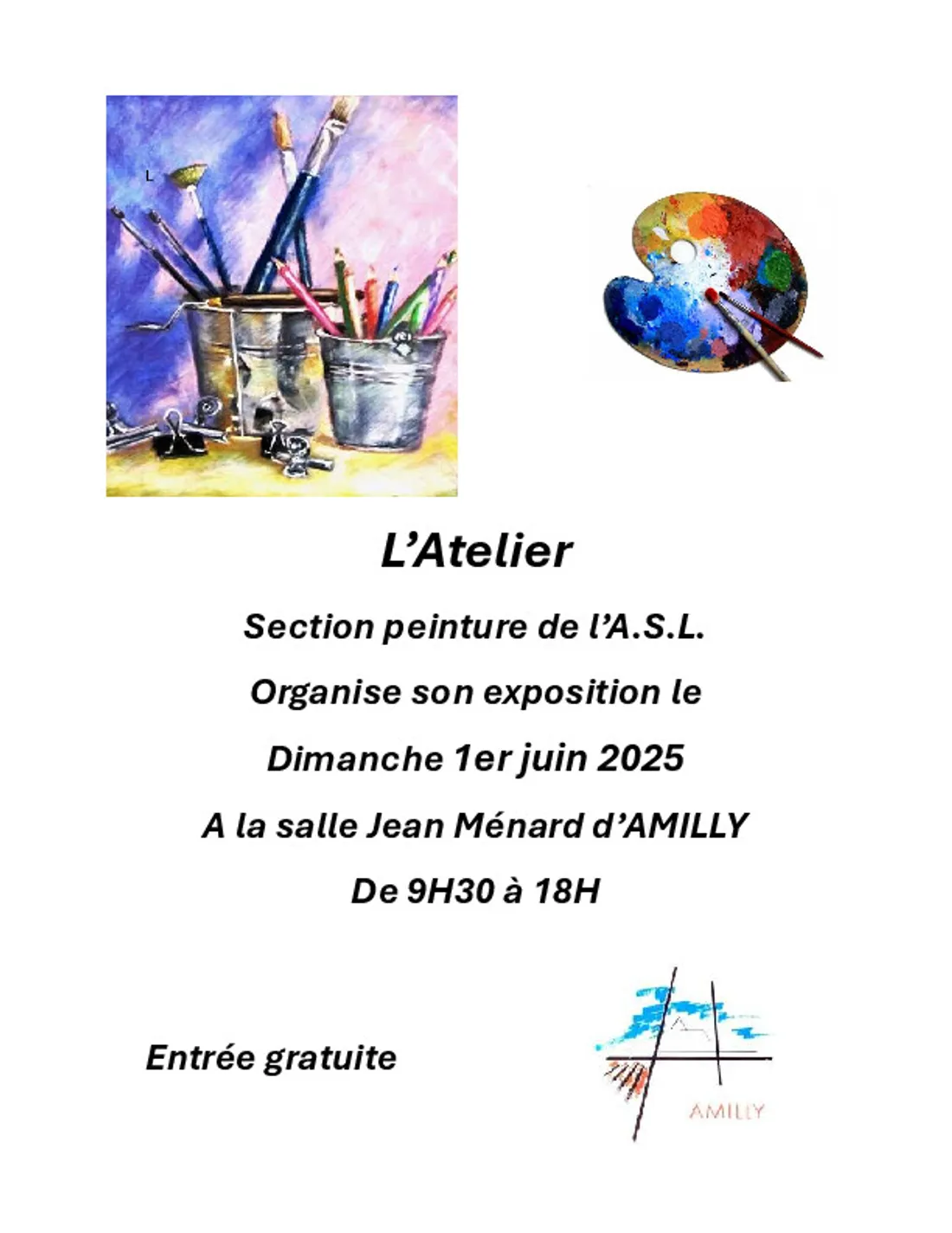 AMILLY - Exposition peinture de l'ASL