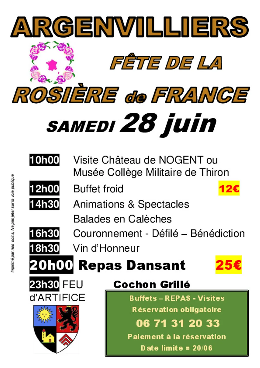 ARGENVILLIERS - Fête de la Rosière de France