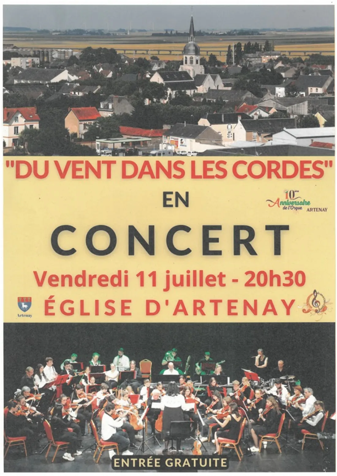 ARTENAY (45) - Concert : Du vent dans les cordes