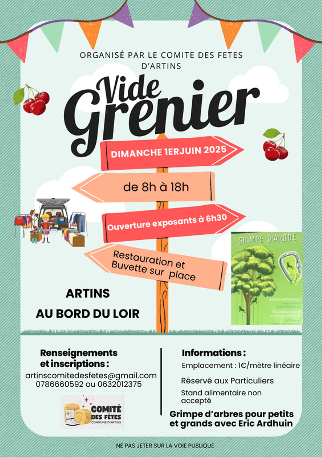 ARTINS (41) - Vide-greniers du comité des fêtes