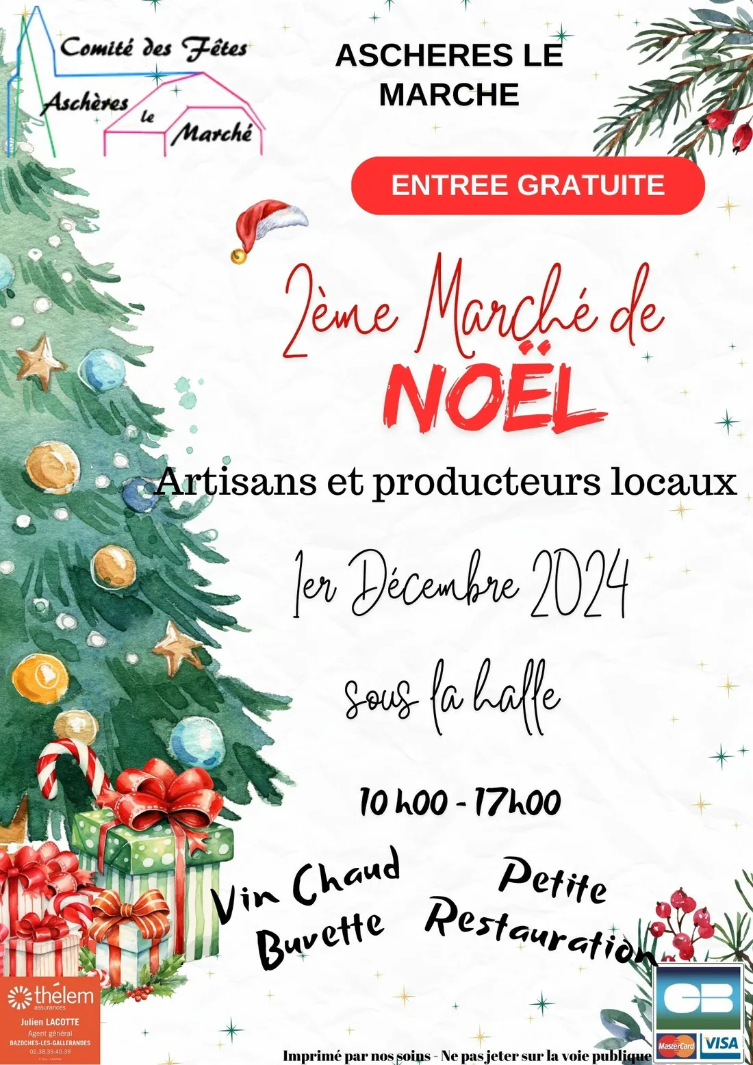 ASCHÈRES-LE-MARCHÉ (45) - Marché de Noël