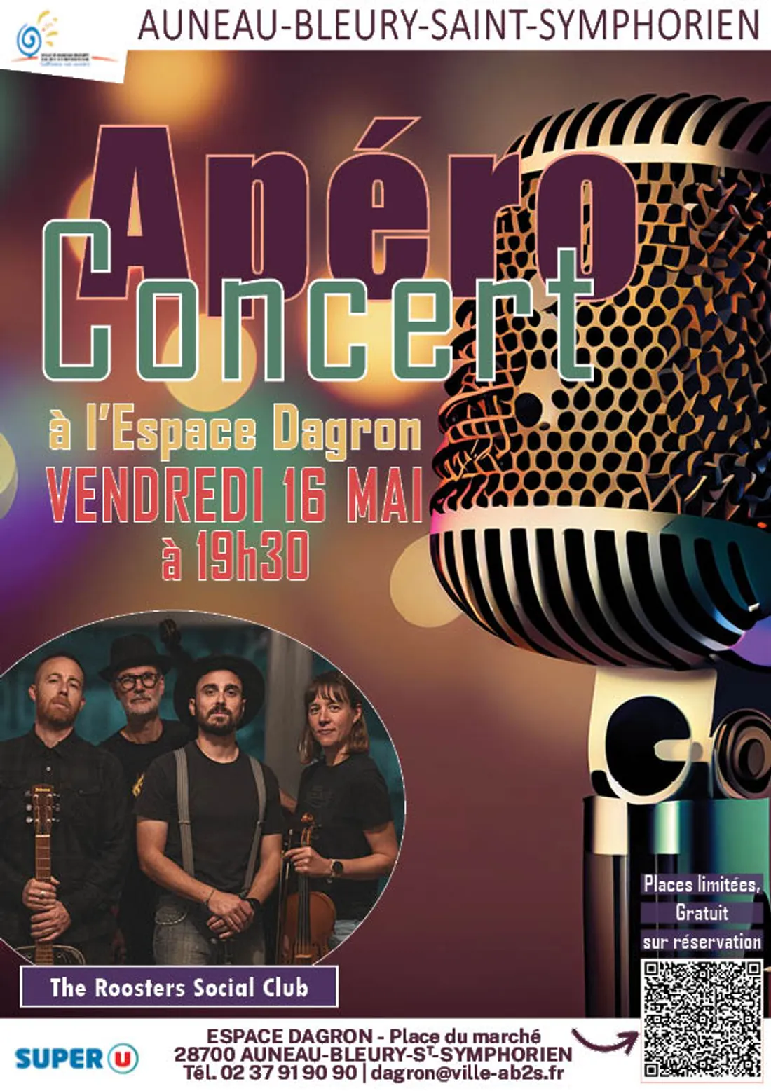 AUNEAU - Apéro concert : The Roosters Social Club