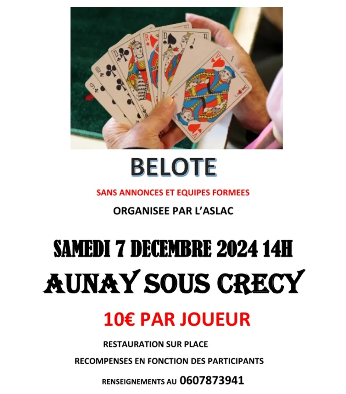 AUNAY-SOUS-CRÉCY - Concours de belote